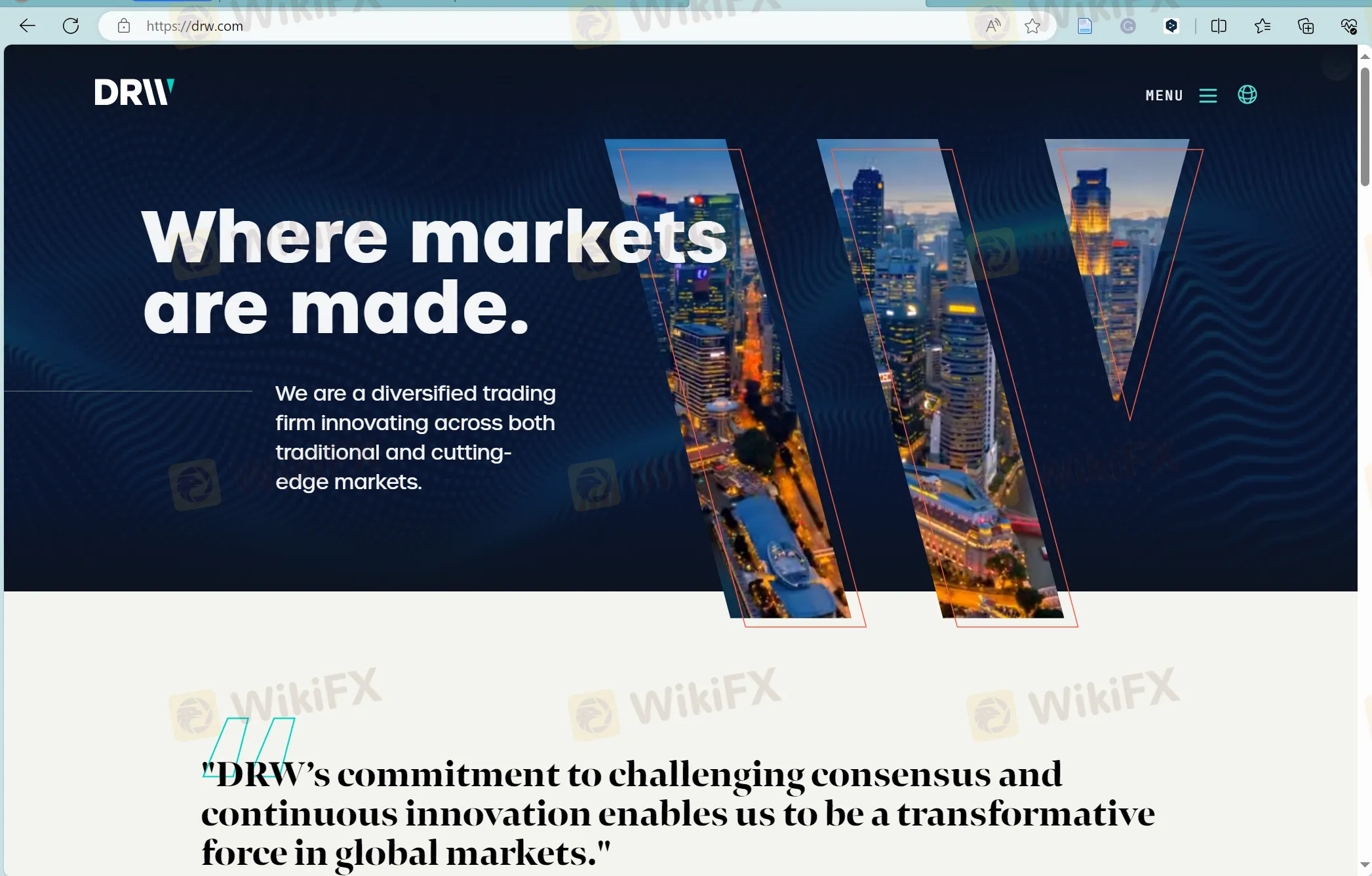 DRW's homepage