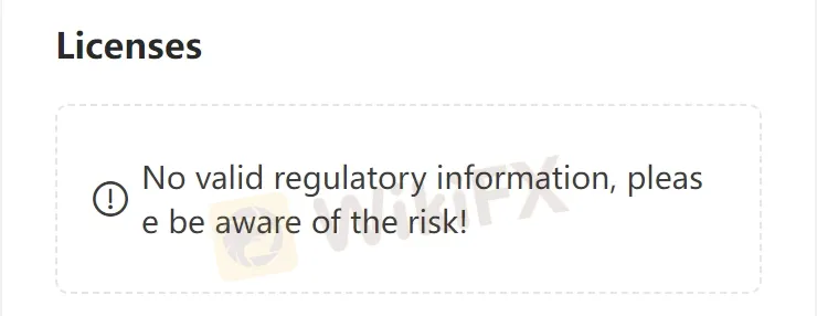 कोई लाइसेंस नहीं