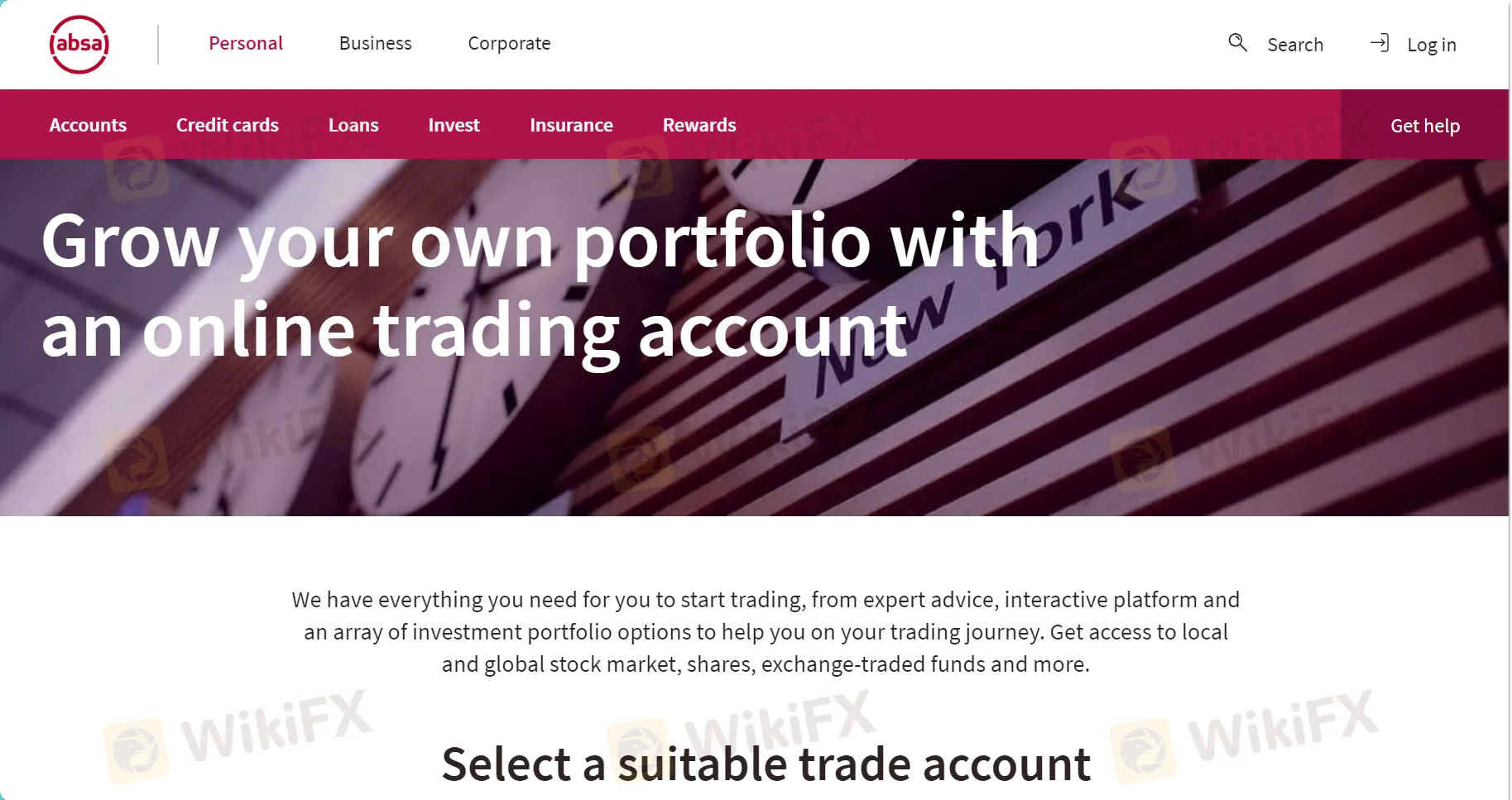 Absas homepage Absas homepage