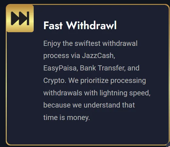 fast withdrawal fast withdrawal