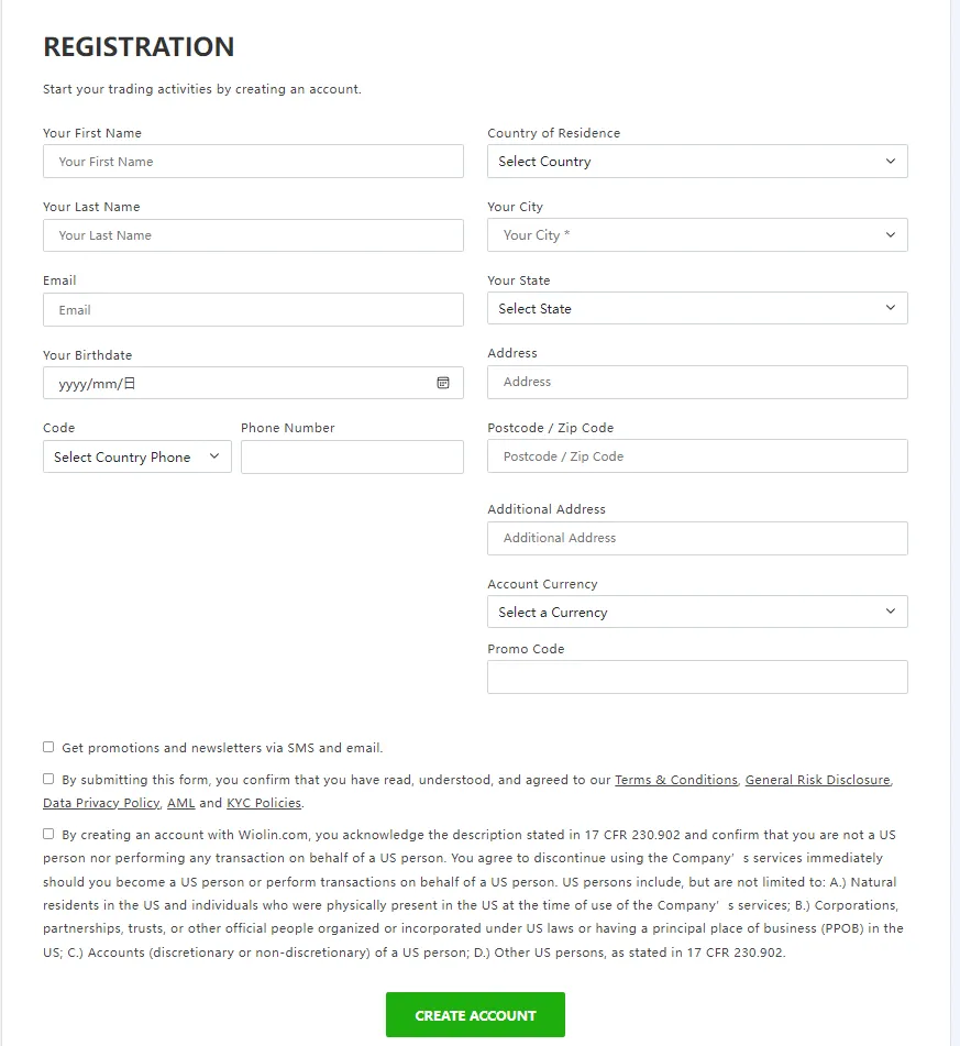 rellene la información requerida rellene la información requerida