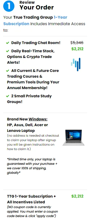 True Trading Group 1-Year Subscription True Trading Group 1-Year Subscription