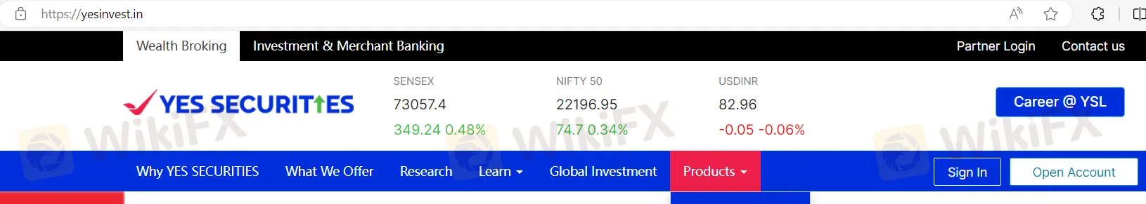 Hesap Aç düğmesini bulun