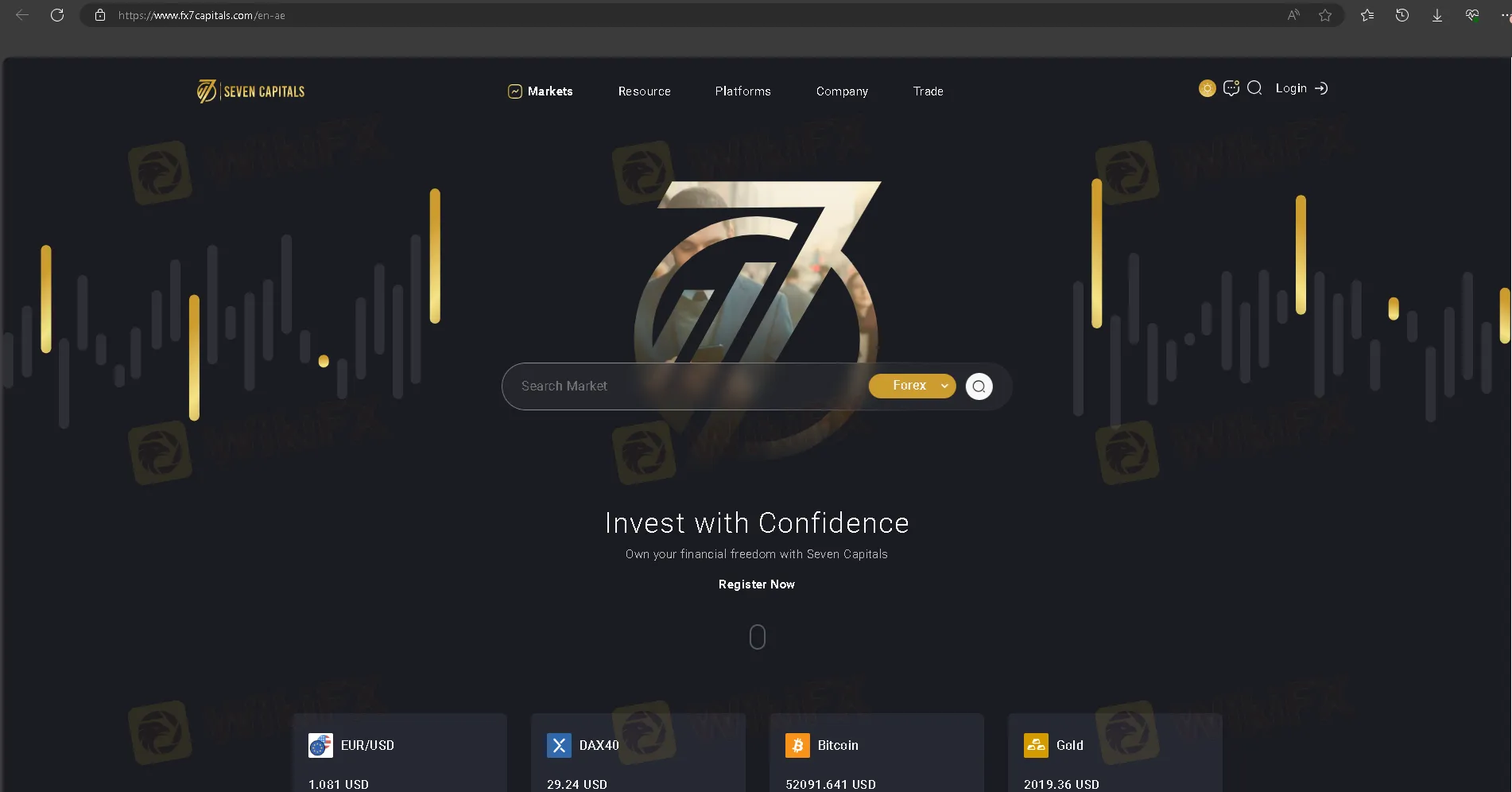 Seven Capitals' homepage