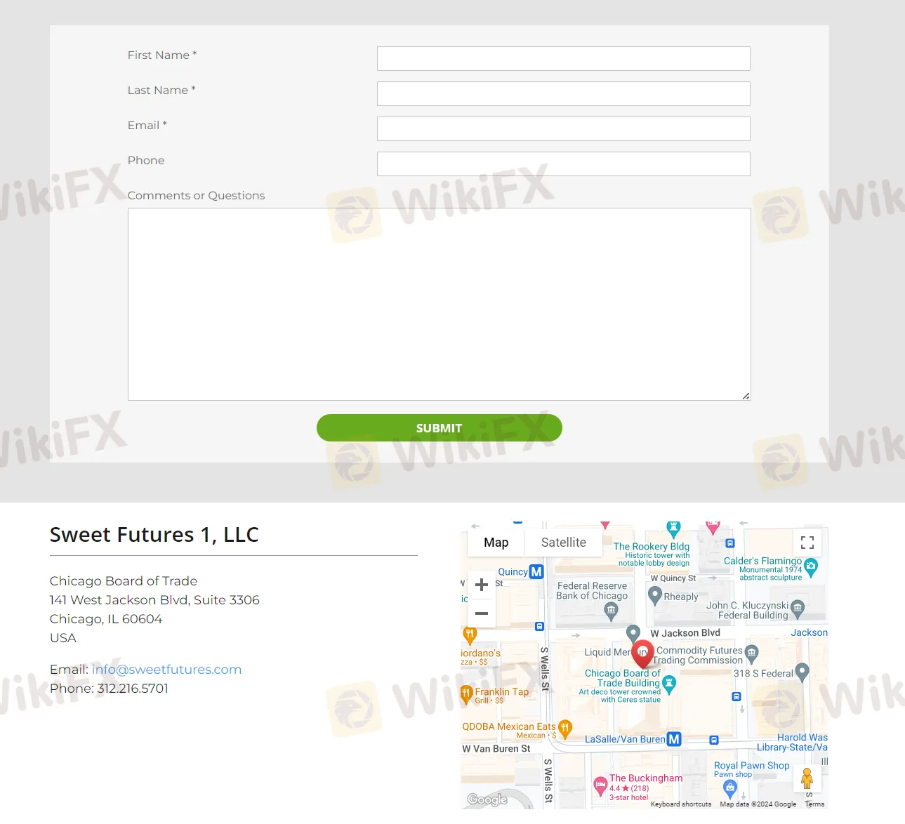 รายละเอียดการติดต่อ