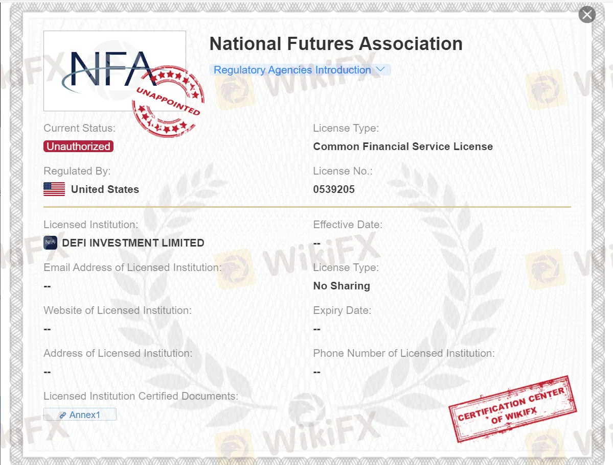 अनधिकृत NFA लाइसेंस