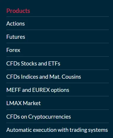 Instruments de trading