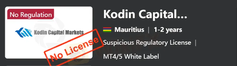 Kodin Capital Markets是合法的还是诈骗？