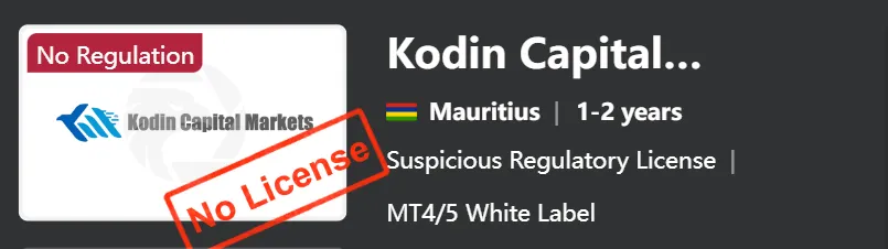 Is Kodin Capital Markets legit or a scam?