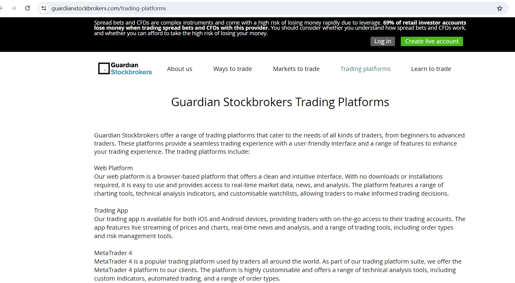 Trading Platforms Trading Platforms