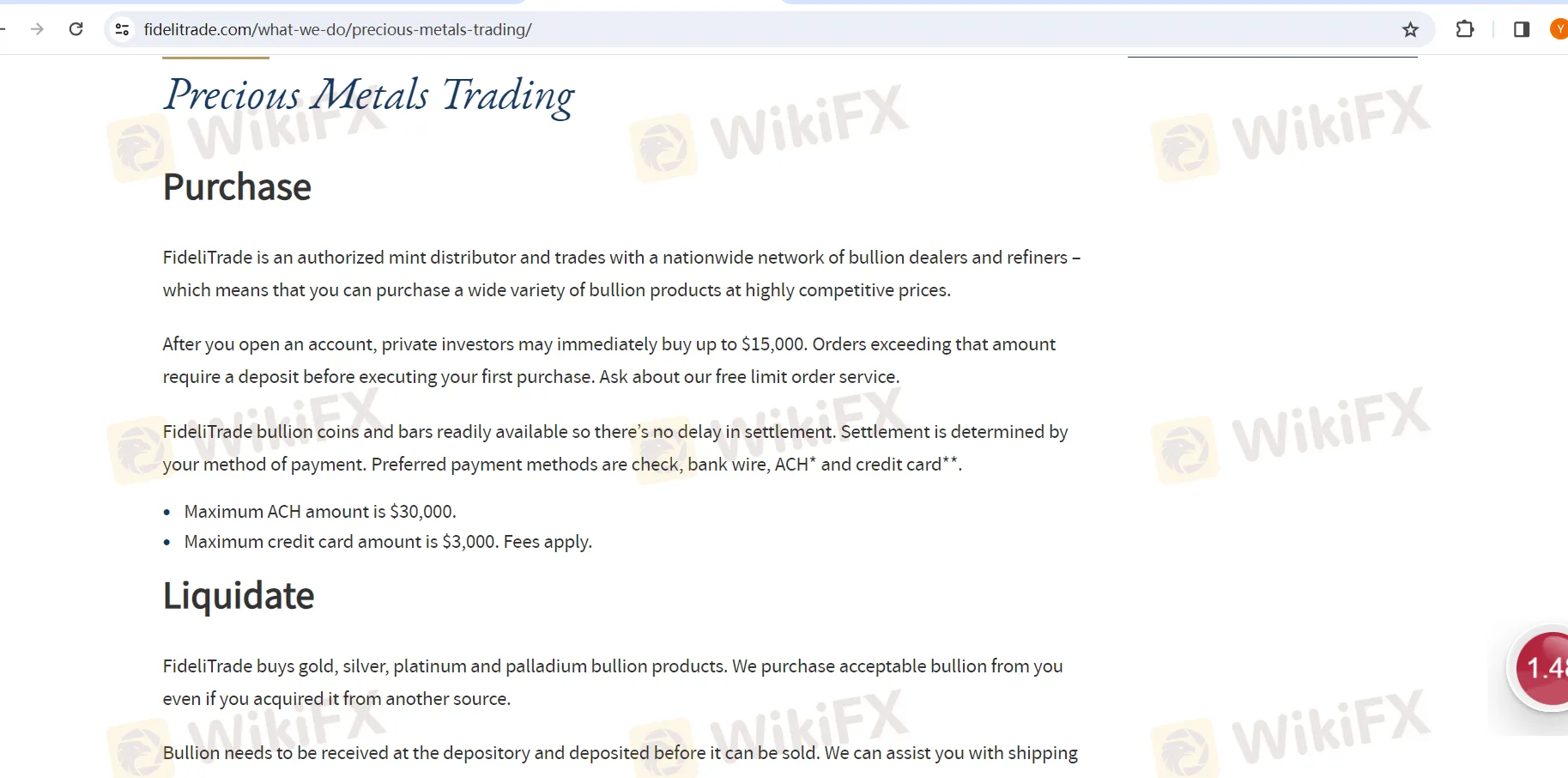 Precious Metal Trading