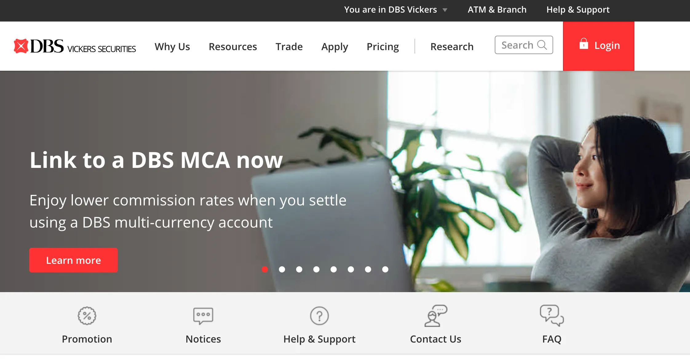 Aperçu de DBS Vickers Securities