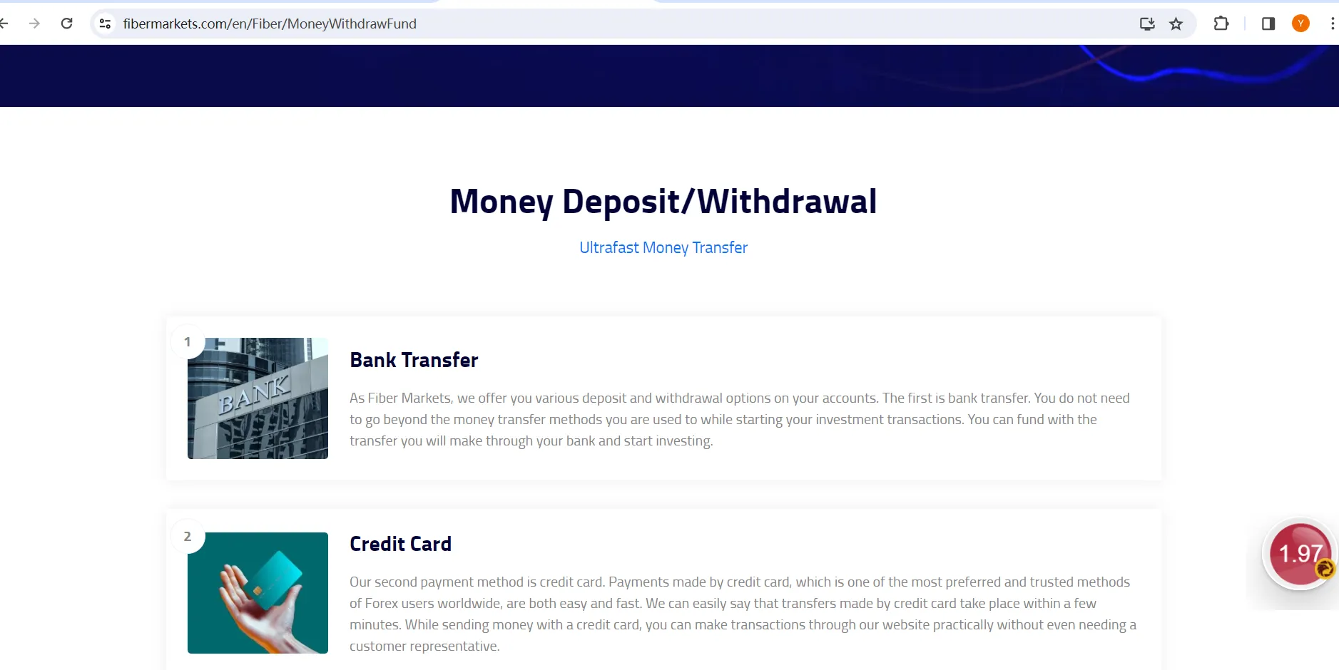 Deposit & Withdrawal 