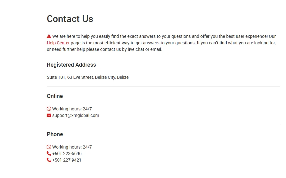 contact details