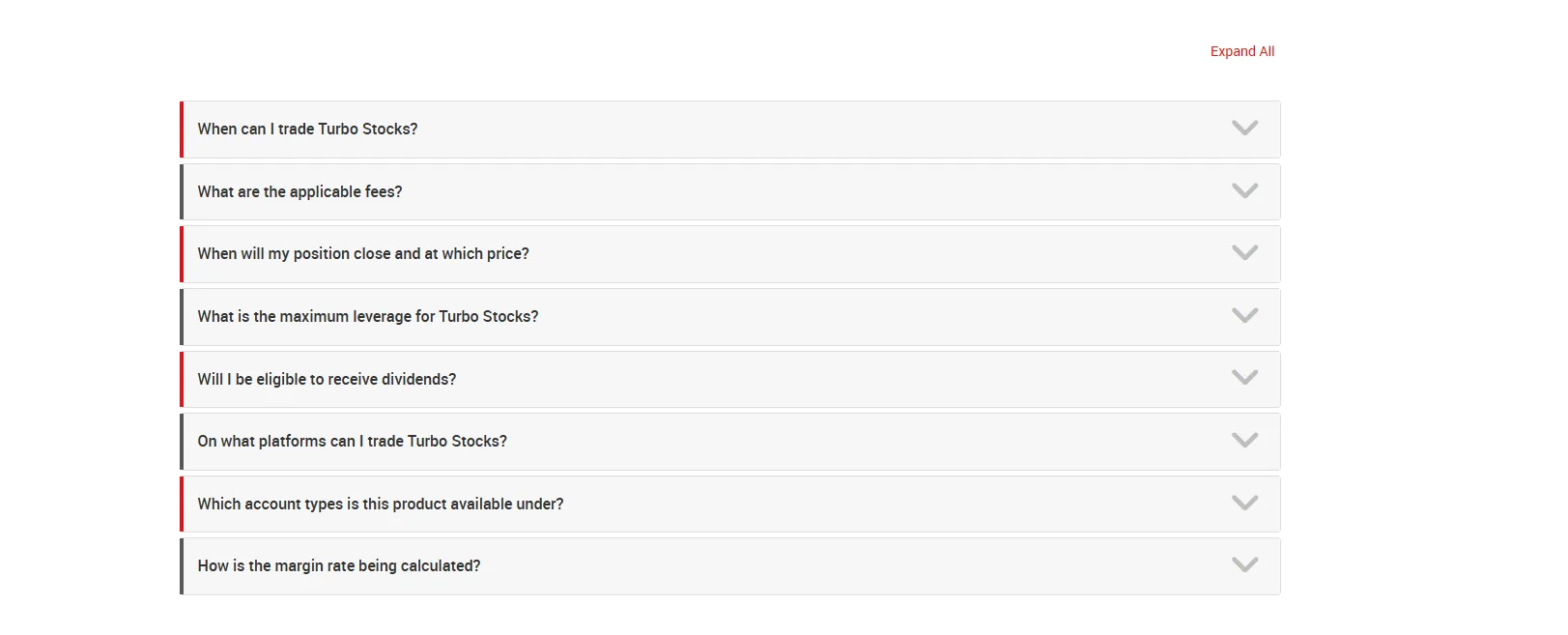 FAQ page