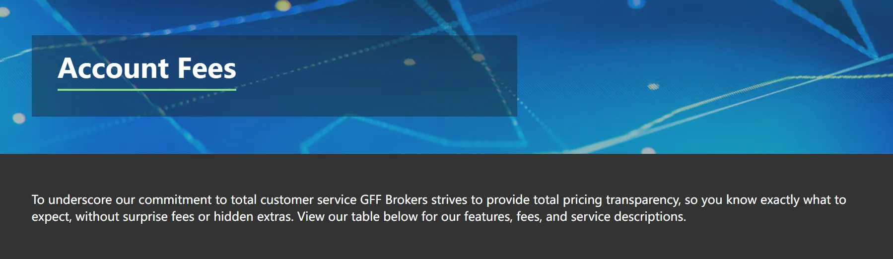 account fees account fees
