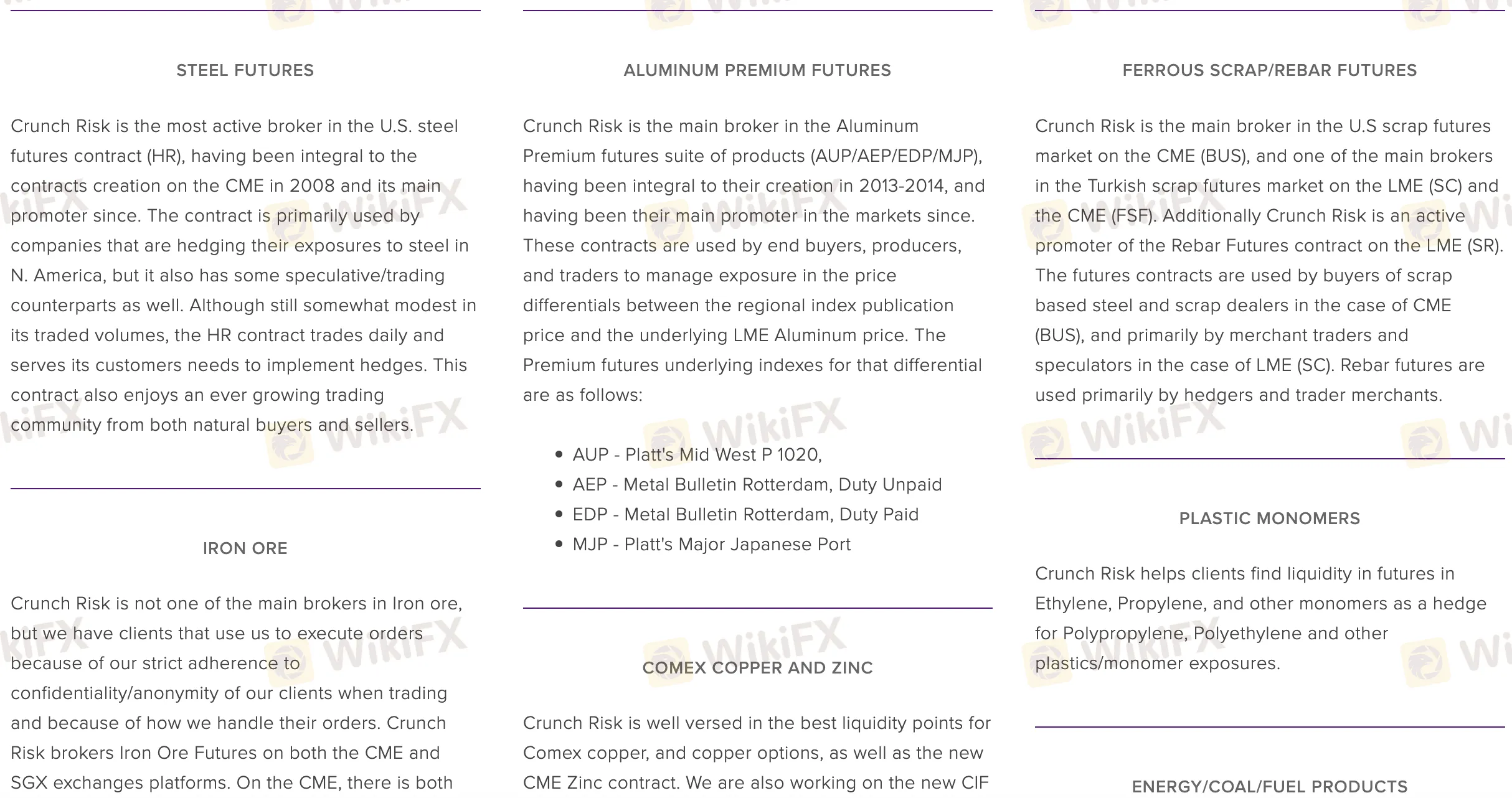 Products and Services