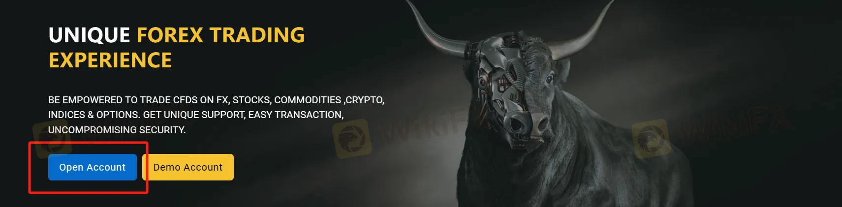 버튼 ''계정 열기''을 클릭하십시오. 버튼 ''계정 열기''을 클릭하십시오.