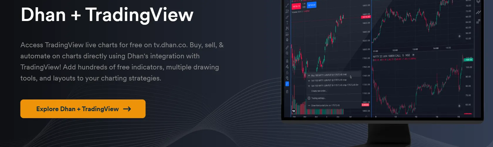 Dhan + TradingView Dhan + TradingView