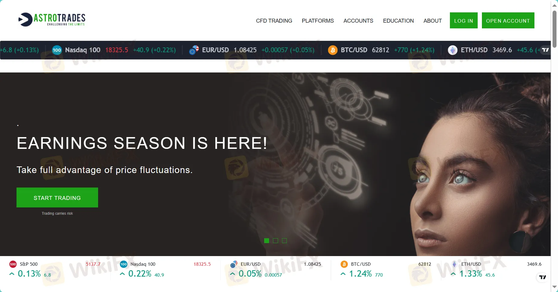 Página inicial do ASTRO TRADES Página inicial do ASTRO TRADES