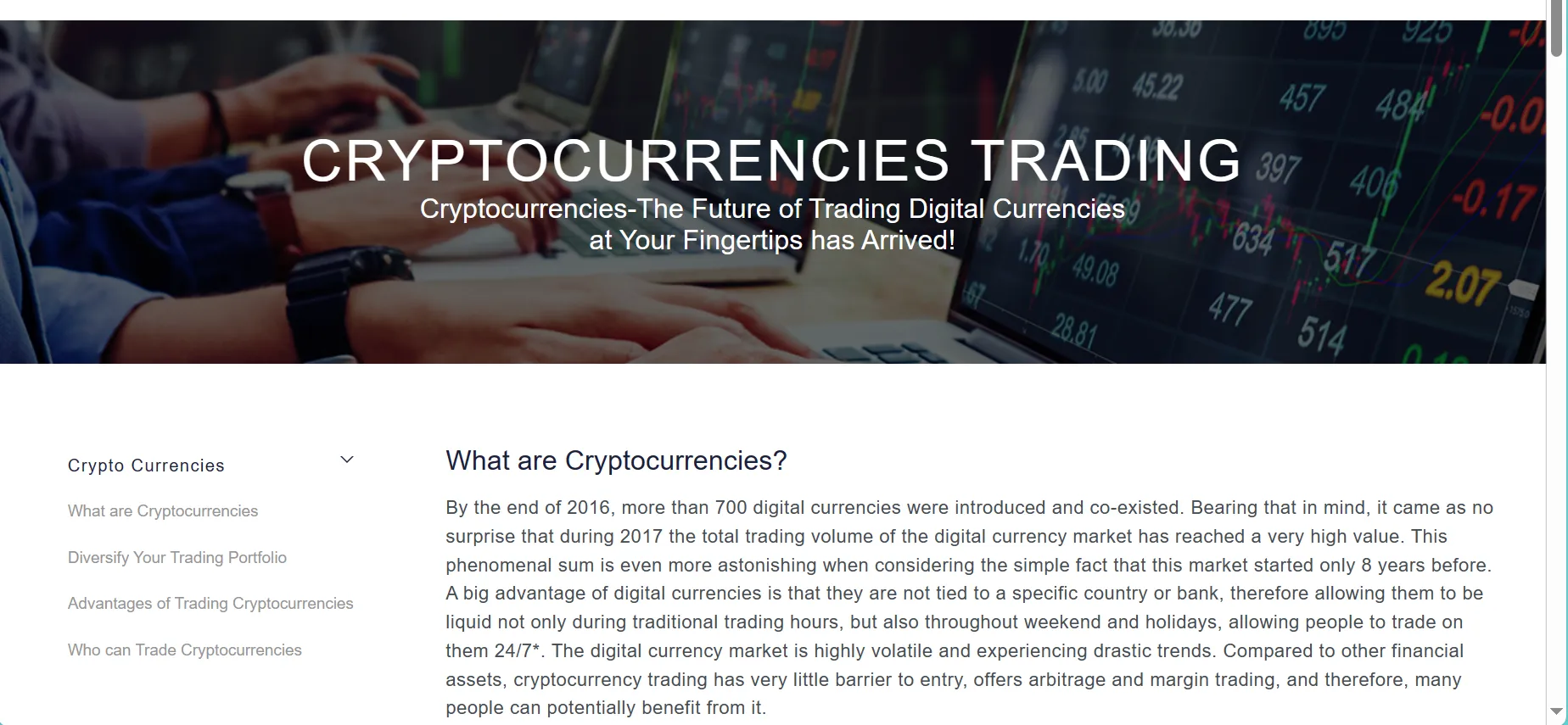 cryptocurrencies