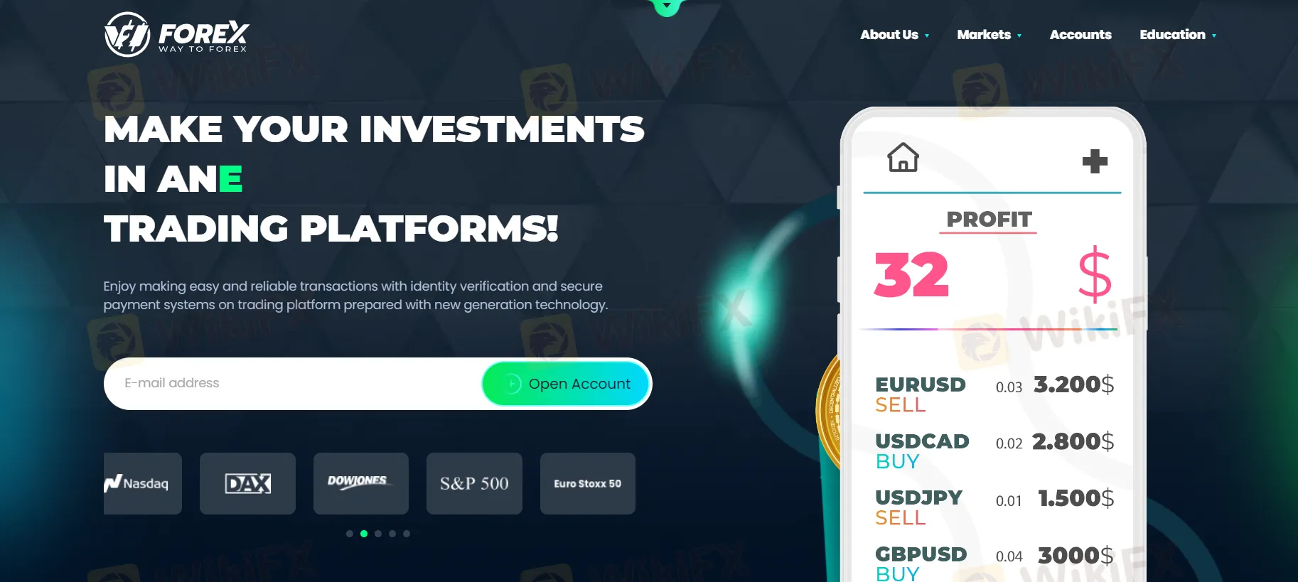 点击“开户”按钮