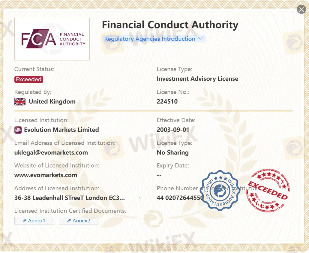 exceeded FCA license
