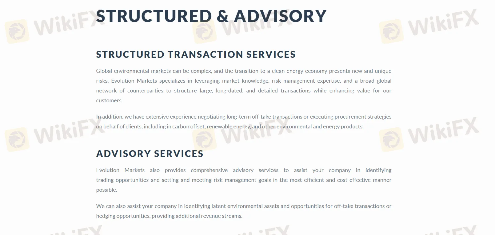 Structured & Advisory