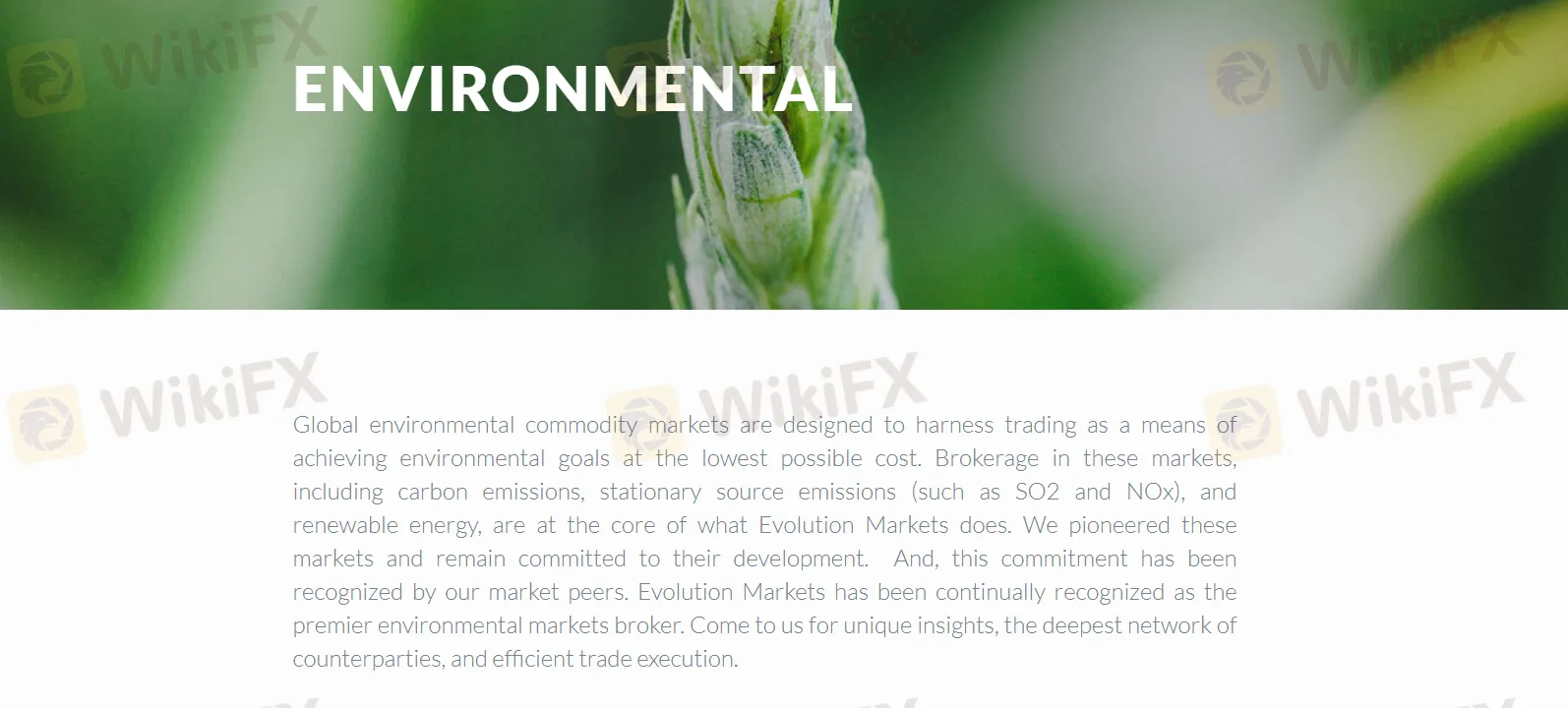 Environmental Markets