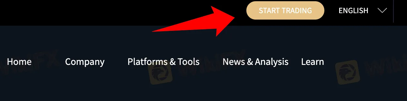 START TRADINGボタンを探す START TRADINGボタンを探す
