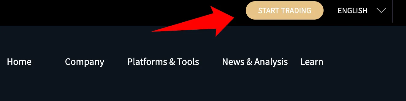 Look for the START TRADING button