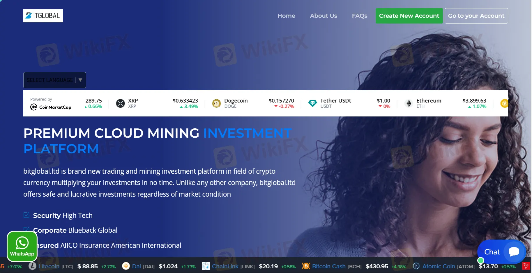Page d'accueil de bitglobal.ltd Page d'accueil de bitglobal.ltd