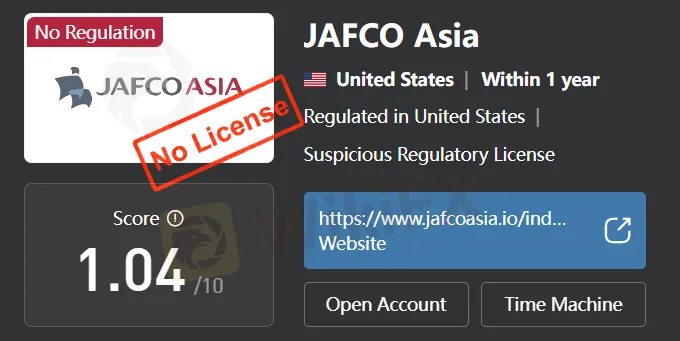 JAFCO Asia क्या वैध है? JAFCO Asia क्या वैध है?