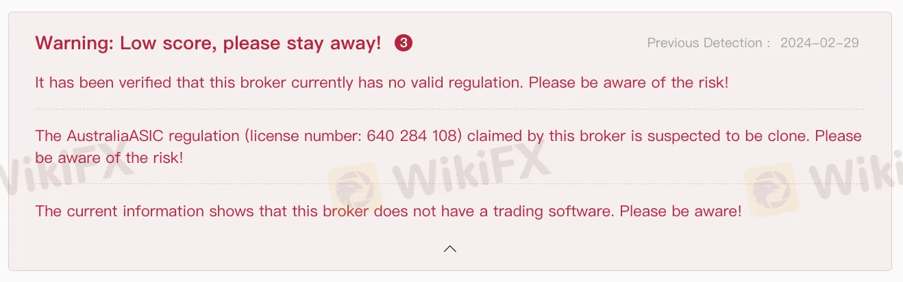 Risk Warning Risk Warning