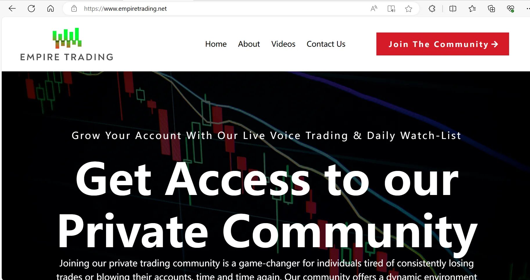 EMPIRE TRADING's homepage