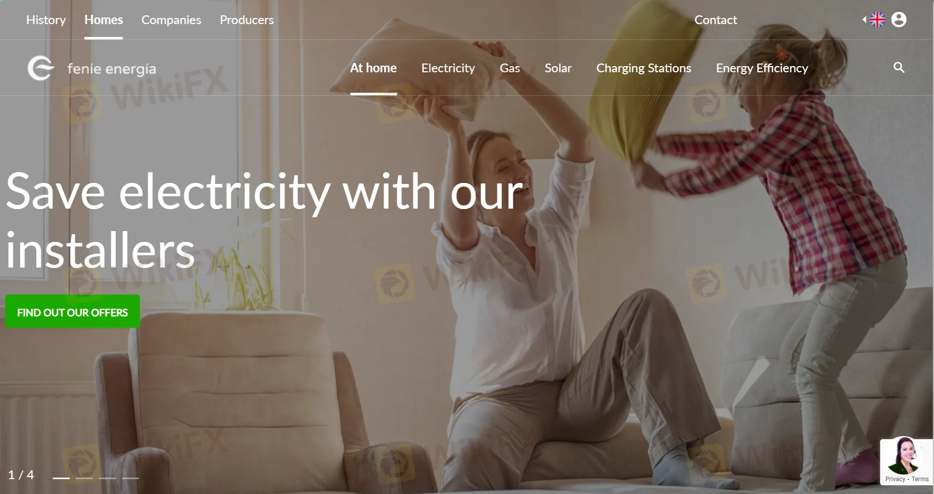 Fenie Energias homepage Fenie Energias homepage