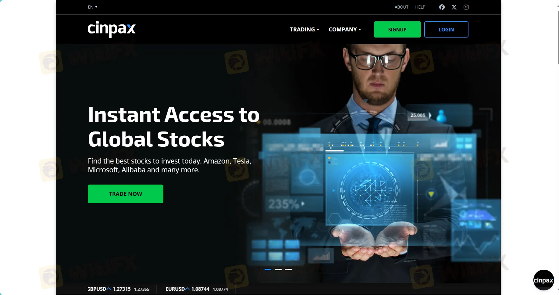 Cinpax’s homepage Cinpax‘s homepage