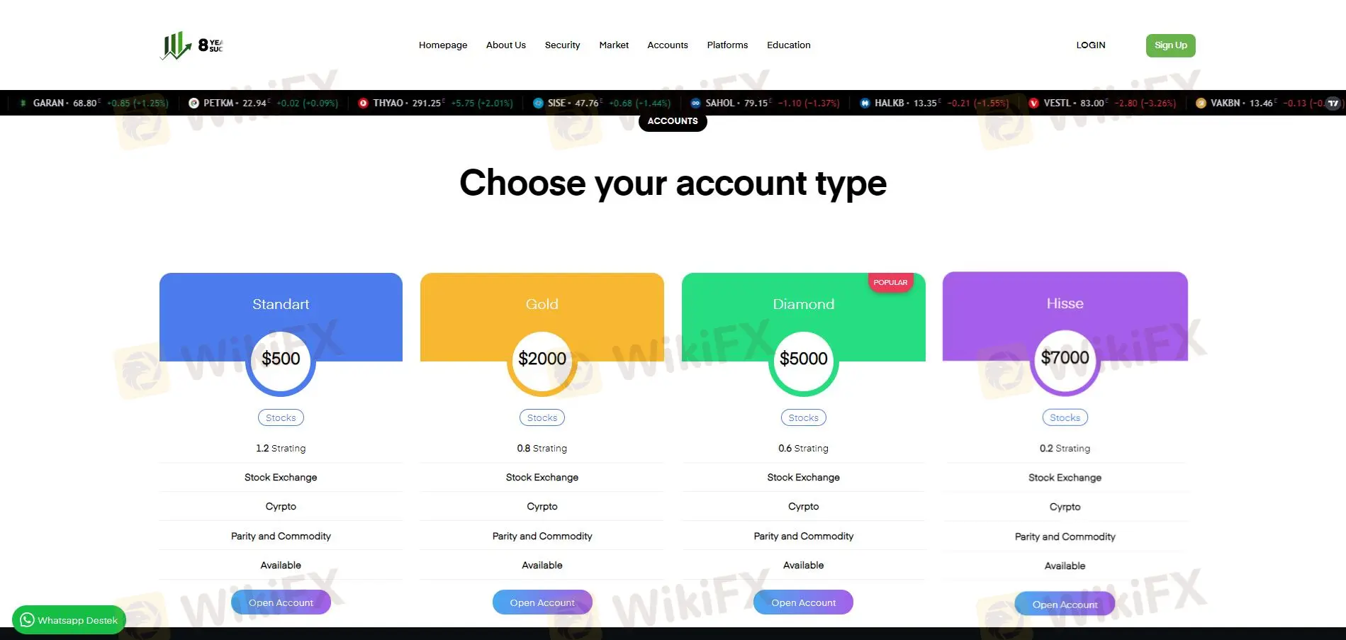 Account comparison