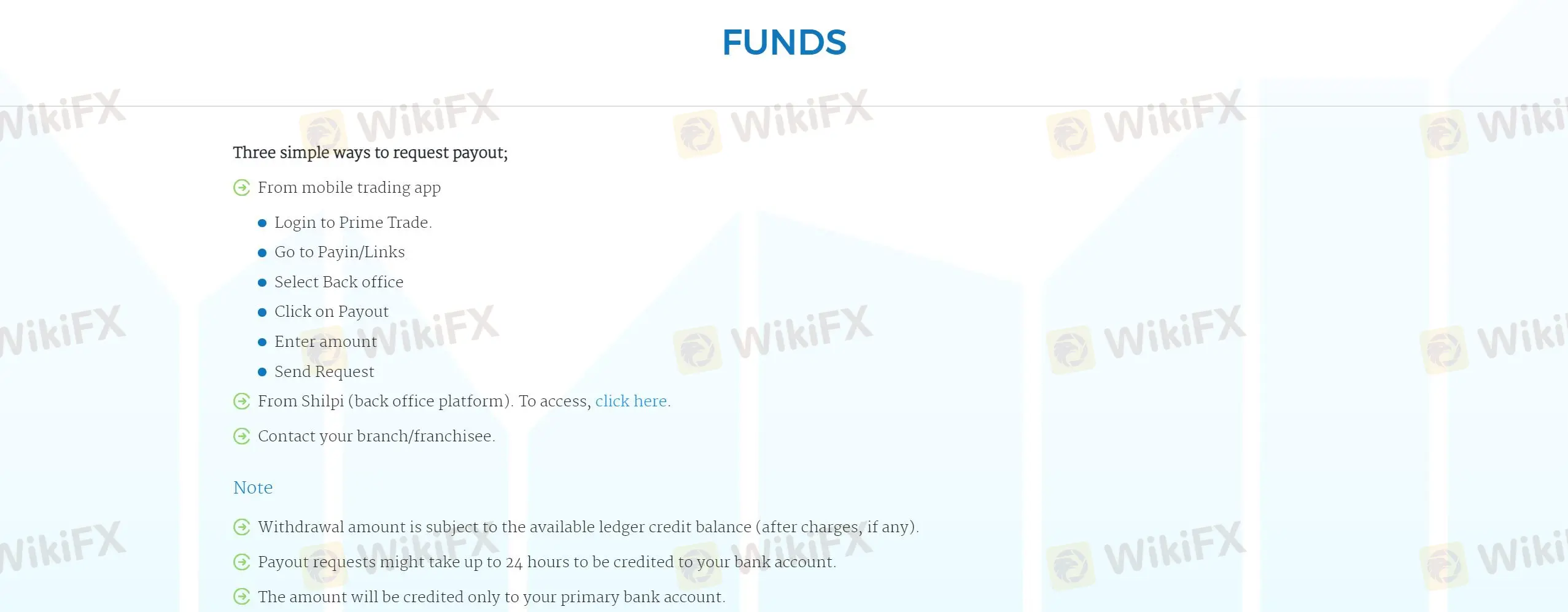 Deposit & Withdrawal
