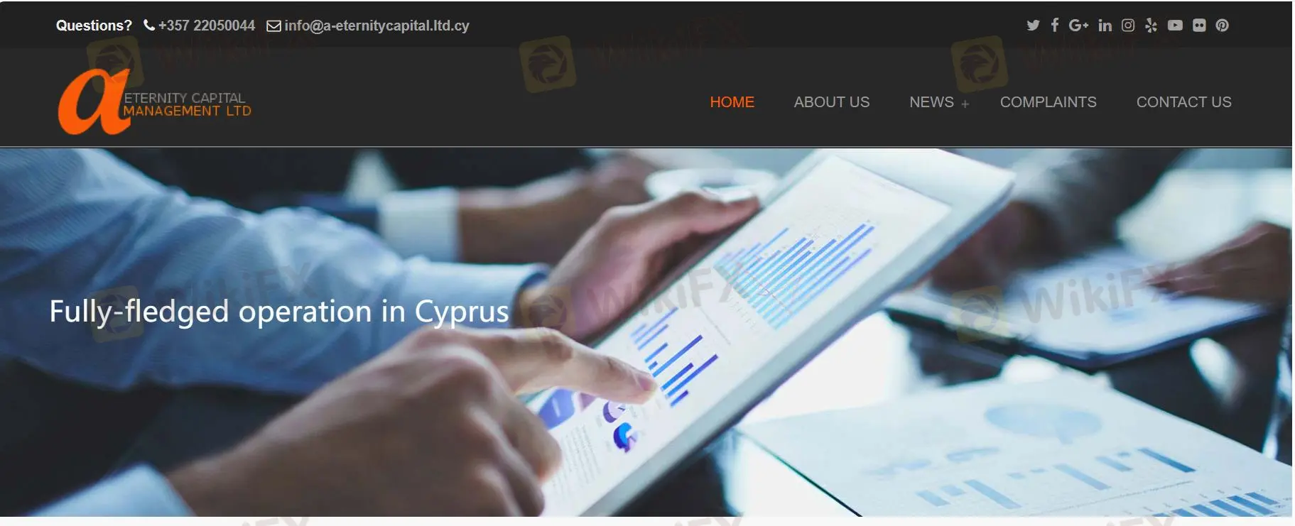 ETERNITY CAPITAL MANAGEMENT LIMITED's homepage