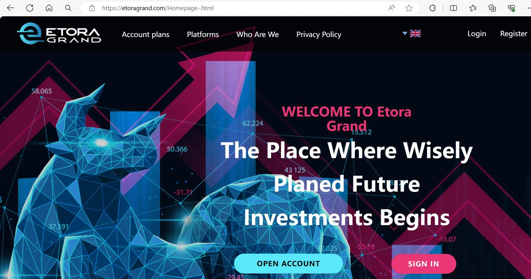 Etora Grand домашняя страница Etora Grand домашняя страница