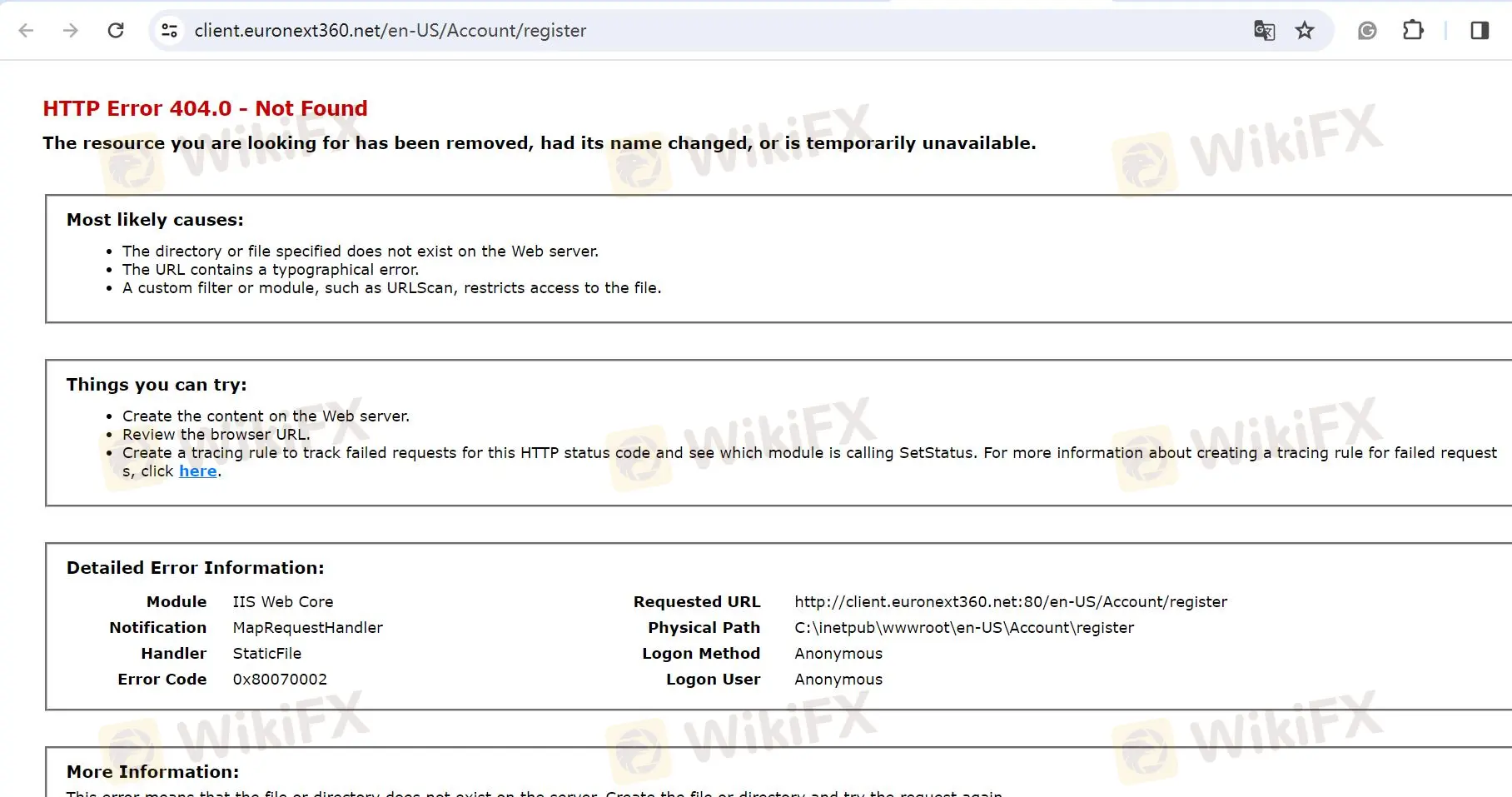 利用できない取引プラットフォーム
