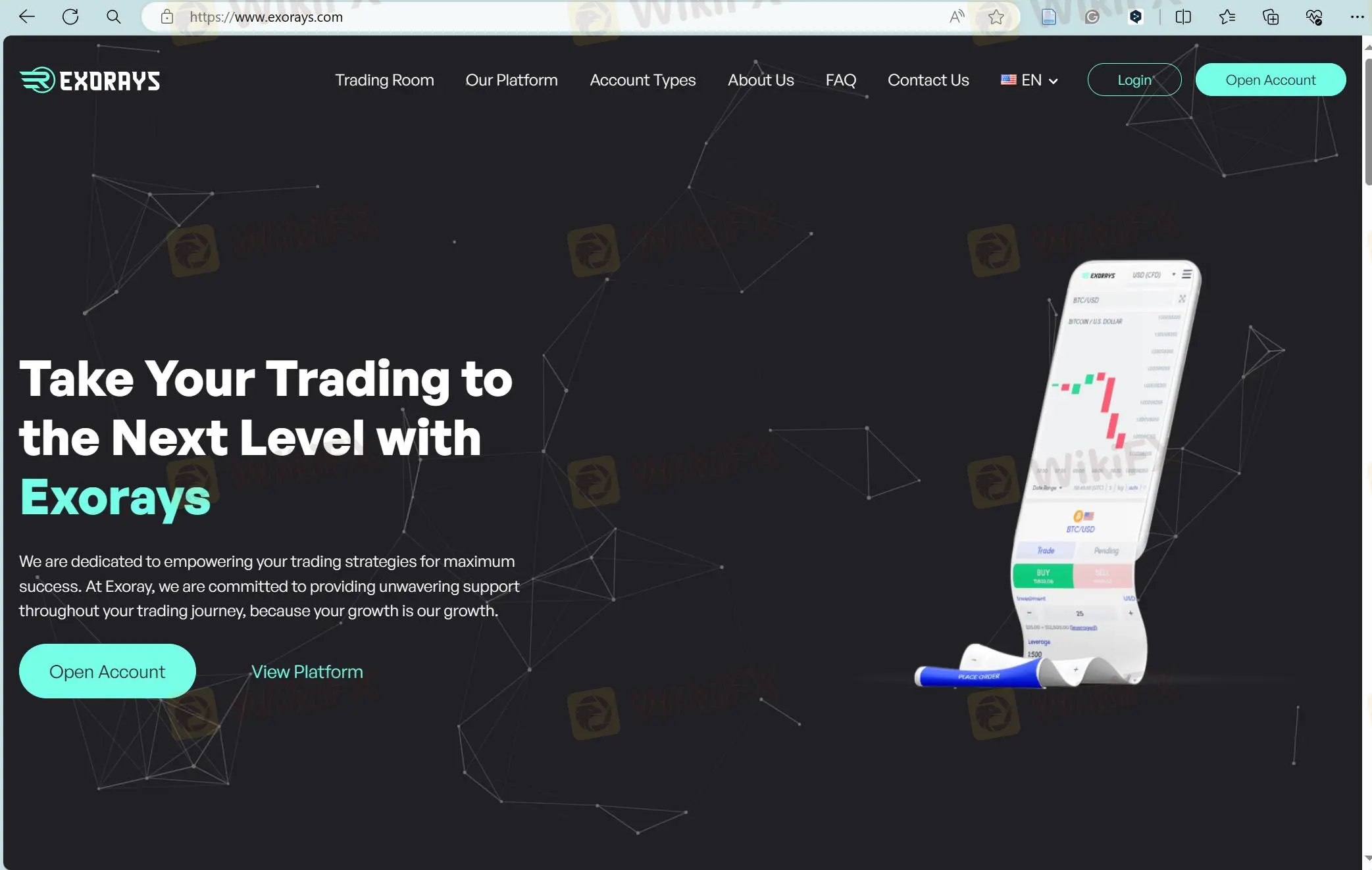 Exorays' trang chủ