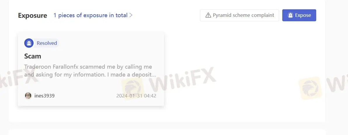 User Exposure on WikiFX