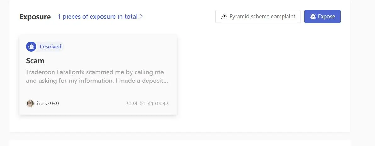 User Exposure on WikiFX