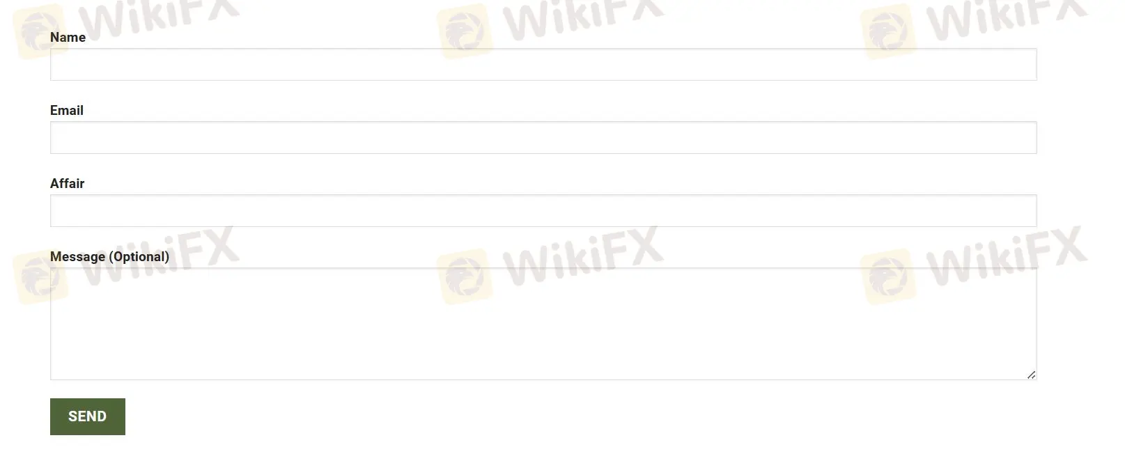 contact form