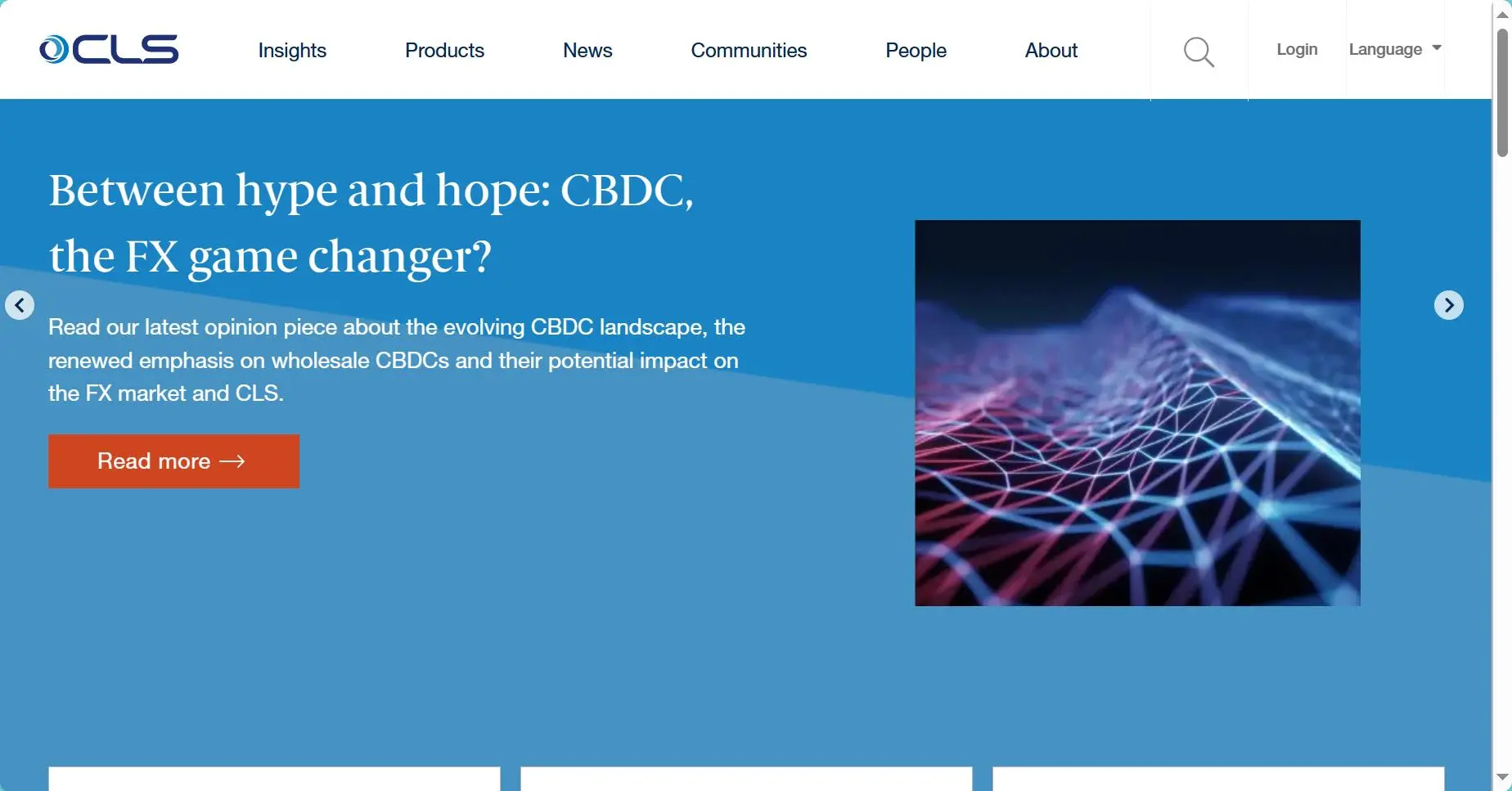 CLS's homepage CLS's homepage