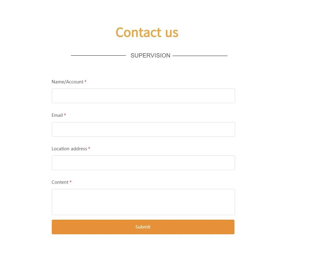 Formulário de contato Formulário de contato