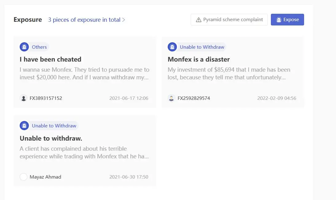 User Exposure on WikiFX