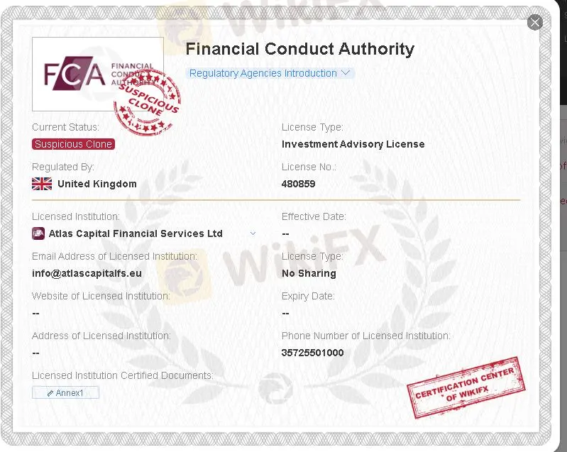 Suspicious FCA clone